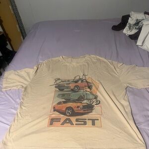 Beige Graphic Shirt